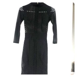 Sheer little black dress